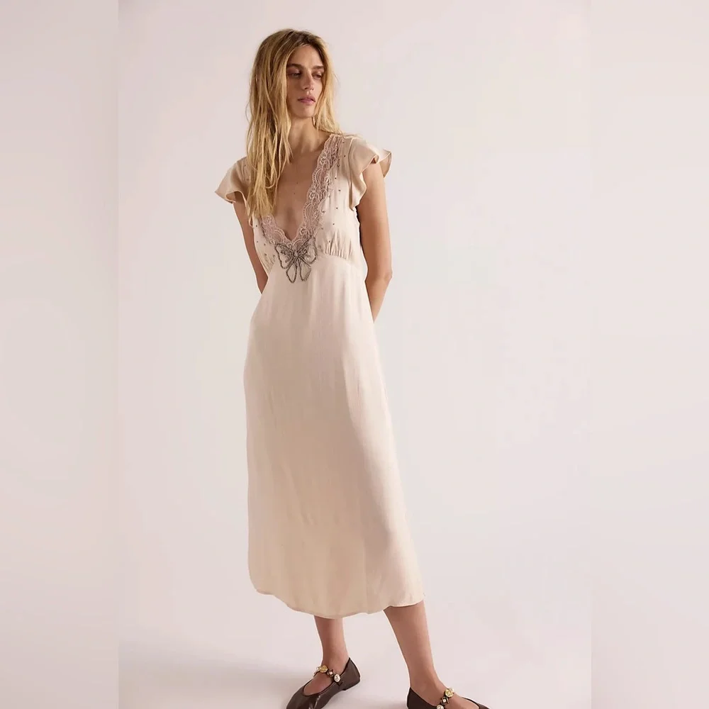 Free People Tied With Joy Midi Dress